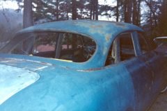 Car was brought to the shop old, rusty surface with original drive train in it