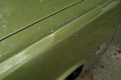 Tree fell on car damaging many sections