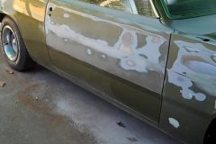 Actually the entire body line down the whole side was fading in and out and was crooked