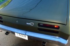 Putting the decals on the car