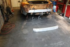 Replaced rear bumper reinforcement bar