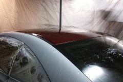 Due to the sunroof, it made it easier to paint the top section first.