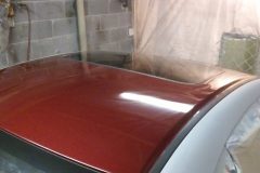 The painted top section will get masked off for final seal and paint.