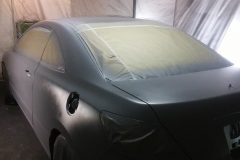 Car in sealer. Sealer color was shade matched for top coat for best coverage.