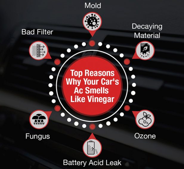 Why does my car’s AC smell like vinegar?