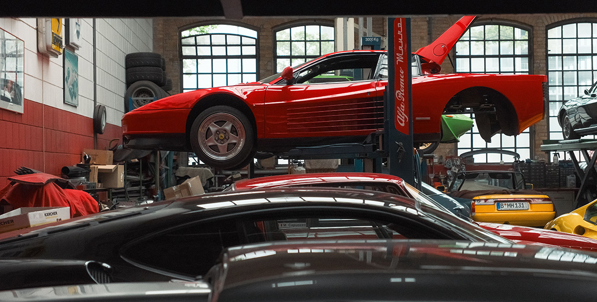 Parking your car in your garage workshop